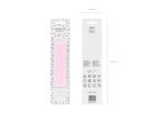 Plain birthday candles, light pink, 14cm (1 pkt / 12 pc.)