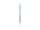 Birthday candles ombre, 6cm (1 pkt / 20 pc.)