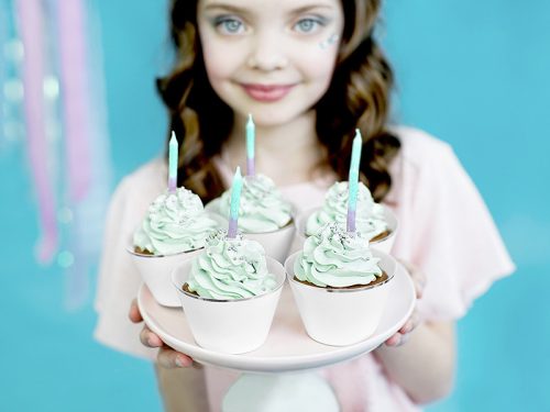 Birthday candles ombre, 6cm (1 pkt / 20 pc.)