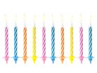 Születésnapi gyertyák, keverék, 6cm (1 db / 10 db.)