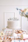 Birthday candles Happy Birthday, 2.5 cm, silver (1 pkt / 13 pc.)