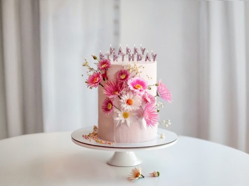 Birthday candles Happy Birthday, 2.5 cm, rose gold (1 pkt / 13 pc.)