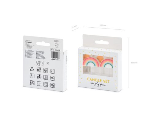 Születésnapi gyertya Daisy, 2-3,5 cm (1 db / 5 db)