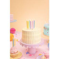 Születésnapi gyertya göndör, 8,5 cm, mix (1 db / 6 db)