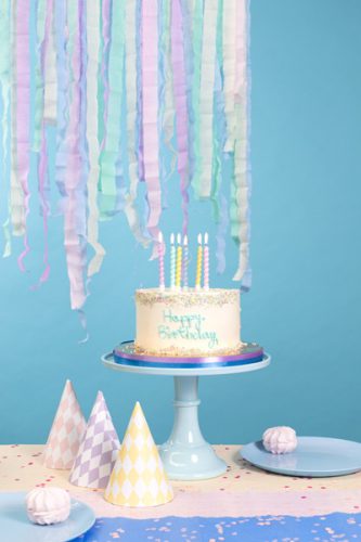 Születésnapi gyertya göndör, 8,5 cm, mix (1 db / 6 db)