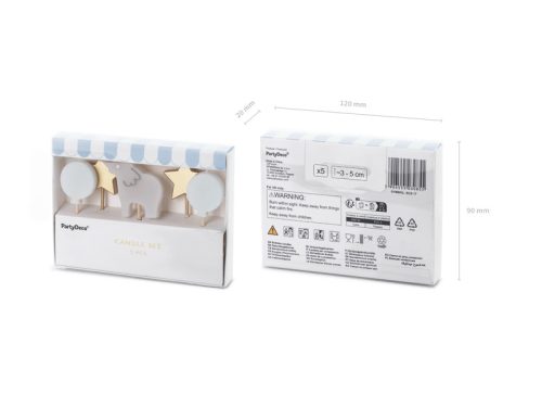 Születésnapi gyertya Elefánt, 3-5 cm, mix (1 db / 5 db)