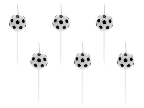 Születésnapi gyertyák Futball-labdák, 2,5 cm (1 db / 6 db)