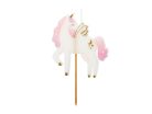 Birthday candle Unicorn, 9 cm, mix