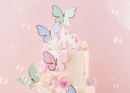 Birthday candle Unicorn, 9 cm, mix