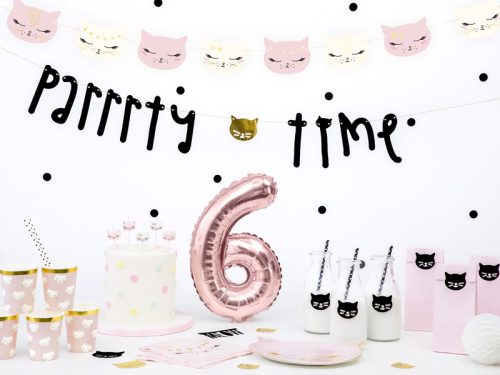 Birthday candles Cat, mix, 2cm (1 pkt / 6 pc.)