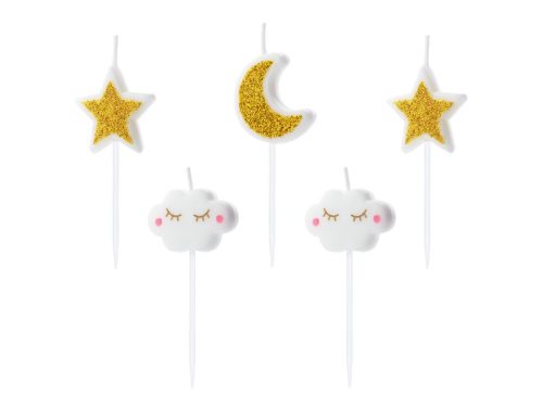 Születésnapi gyertyák Little Star, mix, 2-3cm (1 db / 5 db.)