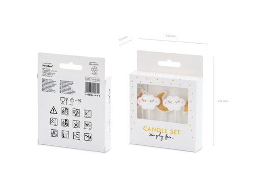 Születésnapi gyertyák Little Star, mix, 2-3cm (1 db / 5 db.)