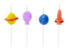Születésnapi gyertyák Space, mix, 2-3cm (1 db / 4 db.)