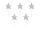 Birthday candles Stars, silver, 3.5cm (1 pkt / 5 pc.)