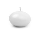 Úszó gyertya - matt, fehér, 4cm (1 db / 50 db)
