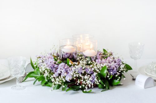 Úszó gyertya - matt, fehér, 4cm (1 db / 50 db)