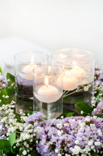 Úszó gyertya - matt, fehér, 4cm (1 db / 50 db)