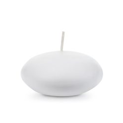 Lebegő gyertya, matt, fehér, 8 cm (1 pkt / 4 db.)