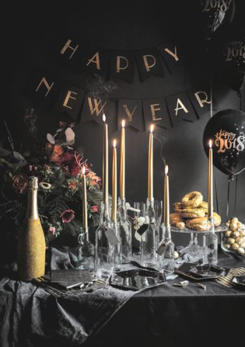 Kúpos gyertyák, fém, arany, 29cm (1 db / 10 db.)