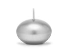 Úszógyertya , fémes, ezüst, 4 cm (1 db / 50 db)