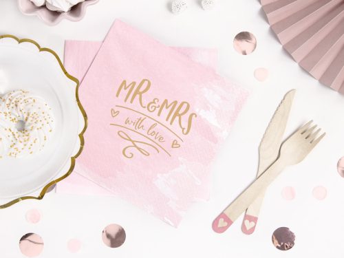 Fa evőeszköz szívek, pirosító rózsaszín 16cm (1 db / 18 db.)