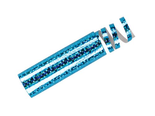 Holografikus streamerek, világoskék, 3,8 m (1 db / 18 db.)