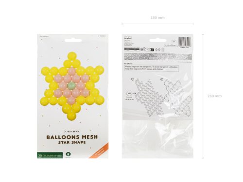 Star Balloons Mesh, 63x68 cm