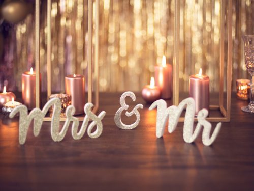 Oszlopgyertya, metál, rózsaszín arany, 12x6cm (1 db / 6 db)