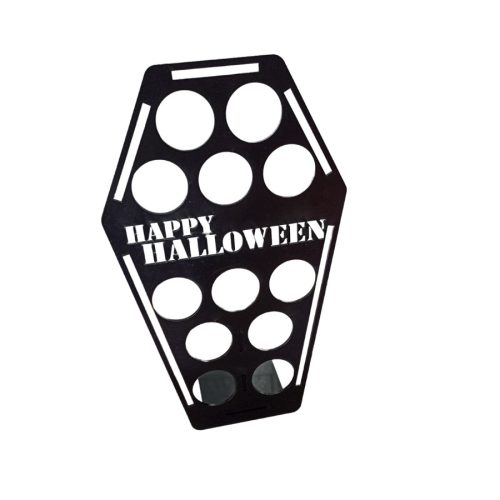 Koporsó alakú kávé kapszula tartó halloweenre