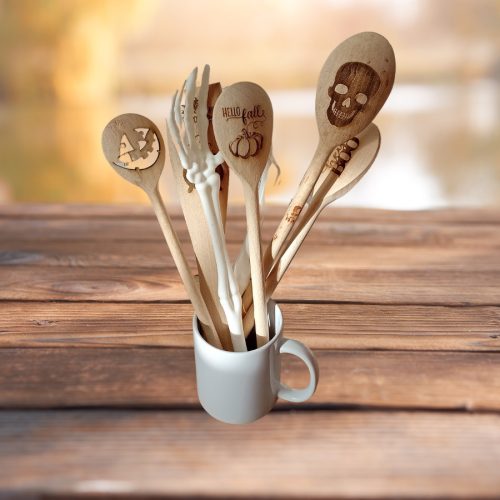 Halloweeni fakanál szett - 5 db-os