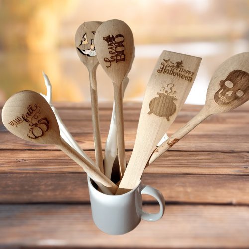 Halloweeni fakanál szett - 5 db-os