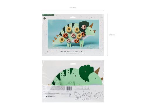 Fánk fal Triceratops, 38x23 cm