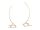 Stand with 2 Semi-Arch Bows, 200cm and 180cm - Set, Gold
