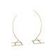 Stand with 2 Semi-Arch Bows, 200cm and 180cm - Set, Gold