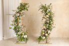 Stand with 2 Semi-Arch Bows, 200cm and 180cm - Set, Gold
