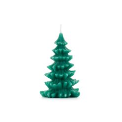 Candle Christmas Tree, 10 cm, dark green