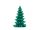Candle Christmas Tree, 10 cm, dark green