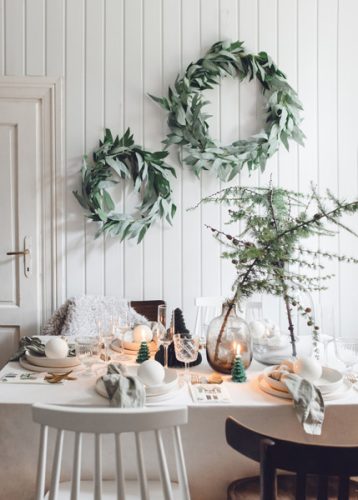 Candle Christmas Tree, 10 cm, dark green