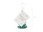 Candle Christmas Tree, 10 cm, dark green