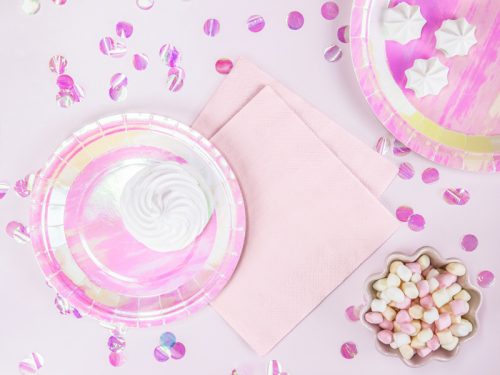 Szalvéta, 3 rétegű, világos púder rózsaszín, 33x33cm (1 db / 20 db.)