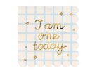 Napkins I am one today Teddy Bear, beige, 33x33 cm (1 pkt / 12 pc.)