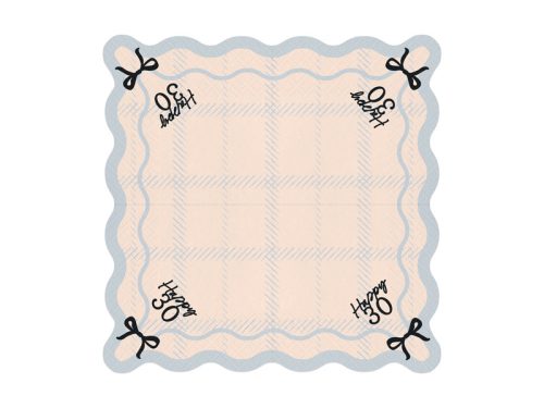 Happy 30 szalvéta, 33x33 cm, mix (1 db / 12 db)