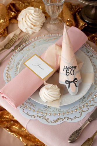 Happy 50 szalvéta, 33x33 cm, mix (1 db / 12 db)