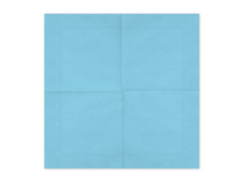 Világoskék papírszalvéta 33x33 cm, 20 darabos csomag
