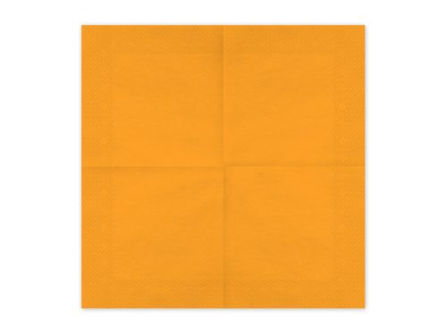 Világos narancssárga papírszalvéta 33x33 cm, 20 db/csomag