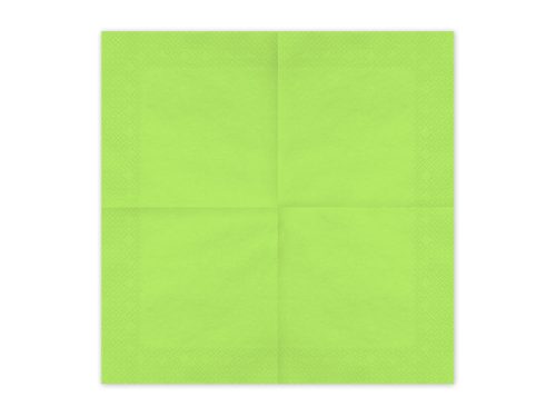 Világos zöld papírszalvéta 33x33 cm, 20 darabos csomag