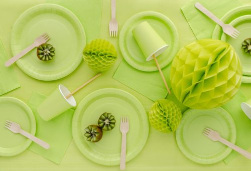 Világos zöld papírszalvéta 33x33 cm, 20 darabos csomag