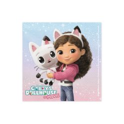   Gabby's Dollhouse szalvéta, 33x33 cm, színes vegyes csomag