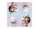 Gabby's Dollhouse szalvéta, 33x33 cm, színes vegyes csomag