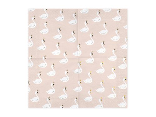 Szalvéták Lovely Swan, 33x33cm (1 db / 20 db.)
